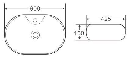 Раковина BelBagno BB1151 60 см