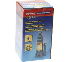 Гидравлический бутылочный домкрат Megapower 4 т, 194-372 мм, с клапаном M-90404