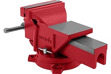 Слесарные тиски Matrix 150 мм, поворотные, с наковальней 18602