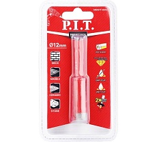 Коронка алмазная по керамограниту P.I.T. (12 мм, HEX, сухое сверление, вакуумная пайка) AMAS17-0012