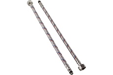 Гибкая подводка для смесителя Millennium PVSM1010 из нержавеющей стали, 1/2&quot; гайка, штуцер Мх10 к елочке, 100см (пара)