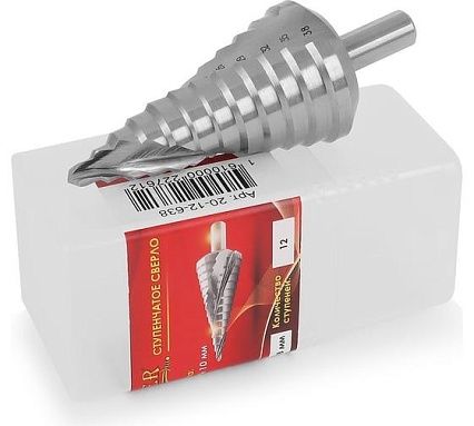 Ступенчатое сверло HSS 6-38Х12 со спиральными канавками Messer 20-12-638