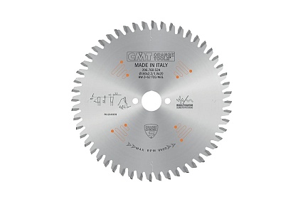 Диск пильный 160x20x2.2/1.8 мм, -5 градусов, TCG, Z=52 CMT 296.760.52H