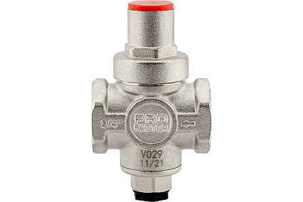 Редуктор давления PROFACTOR поршневой, c коннектором манометра 3/4" PF PRV 251.20