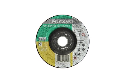 Диск шлифовальный по металлу (125х6х22.2 мм) Hikoki 4100222