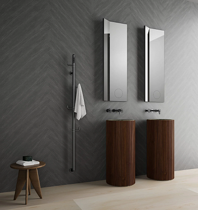 Полотенцесушитель электрический AQUAme AQM3150GM оружейный металл