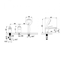 Смеситель на борт ванны Lemark Luna LM4145C