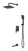 Душевой набор Grossman Classic 501.K35.04.210 черный матовый