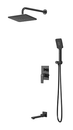 Душевой набор Grossman Classic 501.K35.04.210 черный матовый