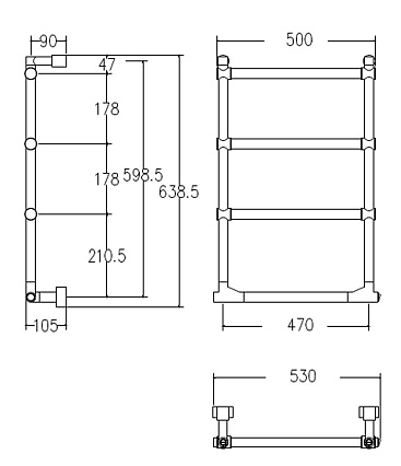 Полотенцесушитель электрический Margaroli Sole 5124704CRNB