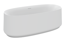 Акриловая ванна Cezares Lux CZR-LUX-CENTRAL-170-82-58-MATT 170x82 см белый матовый