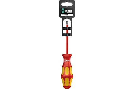 Крестовая отвёртка WERA 162 i PH VDE SB PH1x80, на подвесе WE-100011