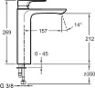 Смеситель для раковины Jacob Delafon Aleo+ E72336-CP