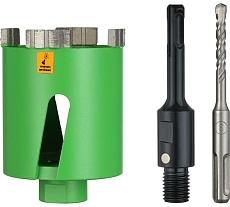 Коронка алмазная по бетону турбо LASER SDS+ 68 мм, с магнитным хвостовиком Kronger KST20068