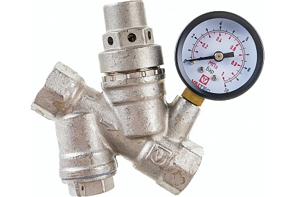 Редуктор давления с фильтром и манометром (2-5 бар; 1/2") Valtec VT.082.N.04