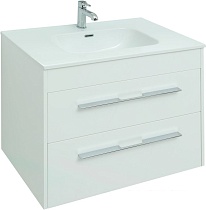 Мебель для ванной Aquanet Августа 80 см, 2 ящика, белый