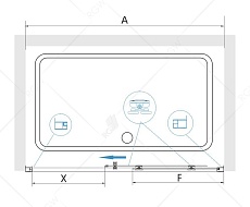 Душевая дверь RGW Classic CL-14 100x185 прозрачное, хром