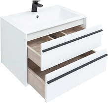 Мебель для ванной Aquanet Lino 70 см белый матовый