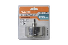 Коронка алмазная (80х70 мм; хв-к с проточкой) Sturm 1055-10-8070