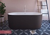Акриловая ванна Cezares Metauro Central METAURO-INT-Central-180-80-60-B-W-MATT 180x80 см белый матовый/черный матовый