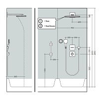 Верхний душ Hansgrohe Rainmaker Select 460 2jet 24005600 черный/хром