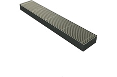 Внутрипольный конвектор ELSEN EKQ, с вентилятором, ширина мм-240, высота мм-110, длина мм-3800, EKQ.240.110.3800 MC