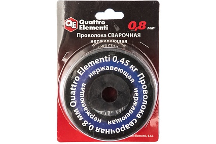 Проволока сварочная нержавеющая (0.45 кг; 0.8 мм) Quattro Elementi 770-407