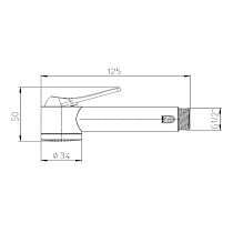 Гигиенический душ Bossini Apice B00920.073 черный матовый