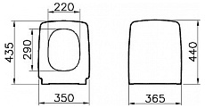 Крышка-сиденье VitrA Metropole 90-003-009