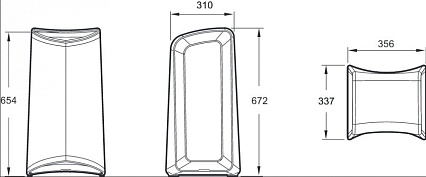 Cиденье для душа Jacob Delafon Panolux E64007-00