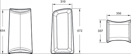 Cиденье для душа Jacob Delafon Panolux E64007-00