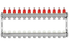 Коллекторная группа из нержавеющей стали ColSys 804 13 выходов, с расходомерами и термостатическими клапанами 180422513