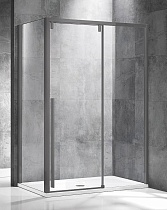 Душевой уголок Vincea Lugano VSR-1L1013CLGM-1 130x100 вороненая сталь, прозрачный