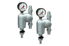 Фильтр FAR 100 мкм, с манометром, t max 95 C, 25 бар, поворотное соединение, 1/2 НР FA 39A4 12100 SET2