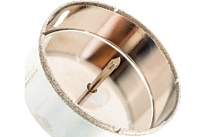 Коронка алмазная с центрирующим сверлом по керамограниту и керамике 110 мм HAGWERT 576201