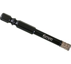 Коронка алмазная по керамограниту 6 мм PROFI 1/4 Skrab 31106