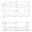 Акриловая ванна Am.Pm Func W84A-180-080W-A 180x80 см