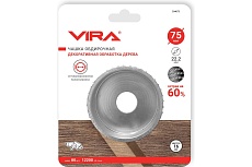 Чашка обдирочная пазовая по дереву VIRA 75 мм 594075