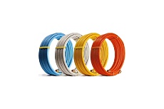 Гофрированная труба Lavita нержавеющая сталь, термообработанная, в красной п/э оболочке HFP R 15А