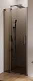 Душевая дверь Cezares SLIDER-B-1-70/80-BR-GM 70/80x195, бронзовая, оружейная сталь