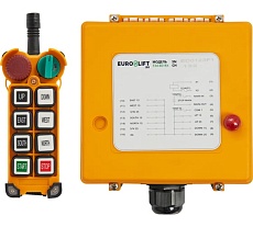 Радиоуправление EURO-LIFT F24-6D, комплект (пульт 6 кнопок, 2 скорости + приемник) 00-00004480