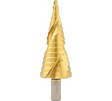 Ступенчатое спиральное сверло (4-32 мм, HSS 4241) в блистере Rockforce RF-44740S(29881)