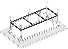 Каркас VagnerPlast 180x80 универсальный VPK18080