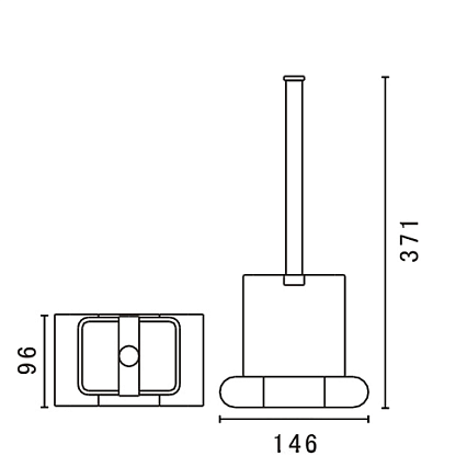 Ерш подвесной Art&Max Platino AM-E-3981-MB черный матовый