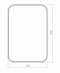 Зеркало Silver Mirrors Amadeus 55x80 см с подсветкой