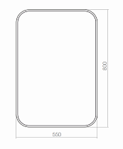 Зеркало Silver Mirrors Amadeus 55x80 см с подсветкой