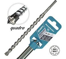 Бур по бетону RENNBOHR Quadro SDS-Max 4 грани 32x570/440 мм 723257