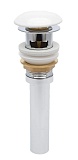 Донный клапан AQUAme AQM7002-1W с переливом, белый