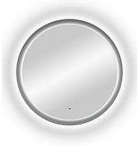 Зеркало Art&Max Napoli AM-Nap-600-DS-F-Grey 60x60 см, с подсветкой, серый матовый