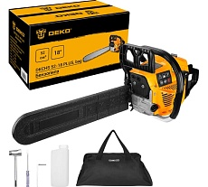 Бензопила Deko DKCHS 52-18 PLUS, 3,8 л.с., 52 куб.см, 18, в сумке 085-2003